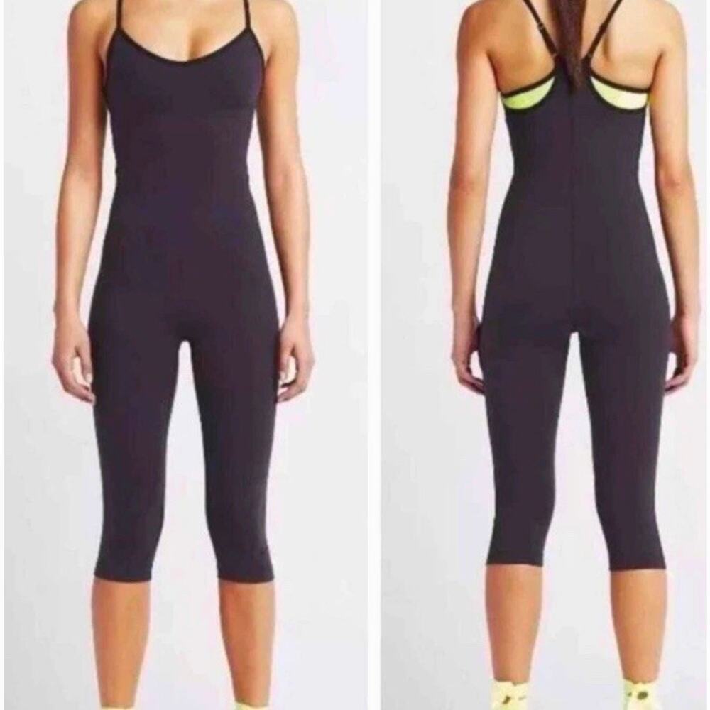 Nike Yoga Bodysuit Compression Dancing Train Gym Run One Piece Black Leotard XS